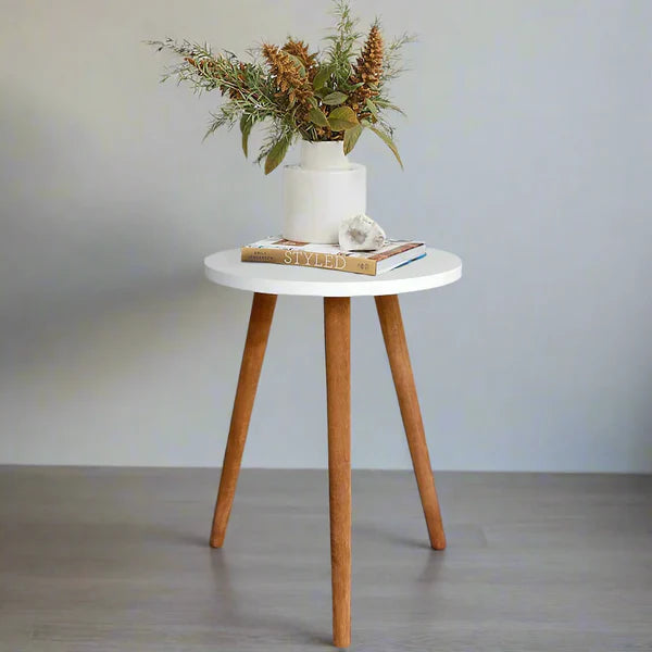 Round Folding Wooden Side Table