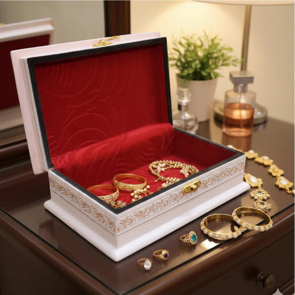 Wooden Jewellery Box – 4×8 Inches with Exquisite Artwork