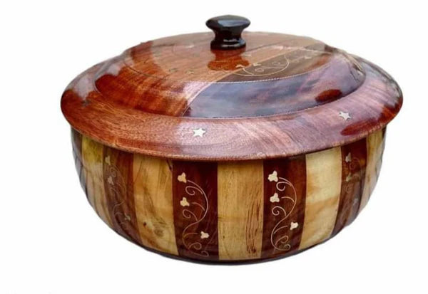 Wooden Handmade Multi-Style Piece with Brass Work