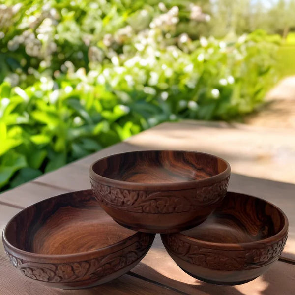 Wooden Bowls Set – 3 Pieces