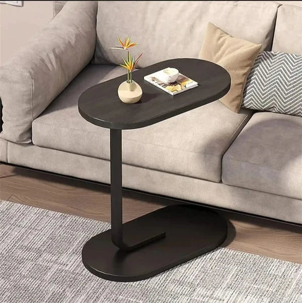 Oval Shape Folding Sofa Side Table