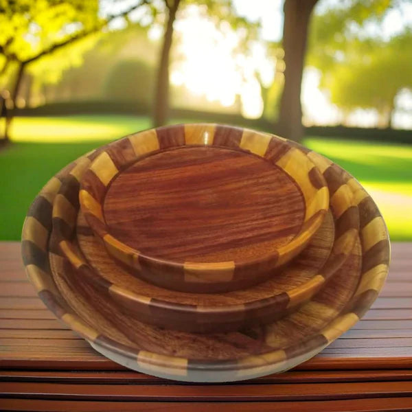 Wooden Plates Set