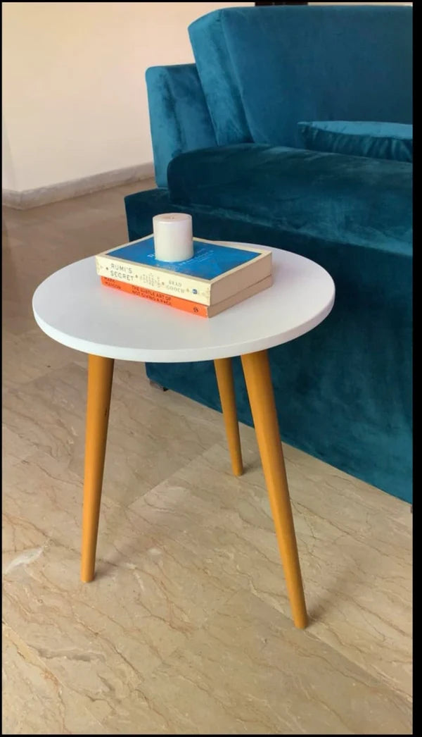 Round Folding Wooden Side Table
