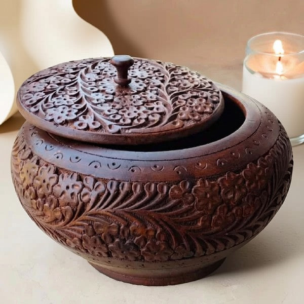 Wooden Handmade Candy Jar