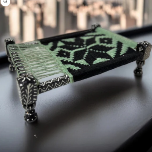 Beautifully Crafted Wooden Charpai Baby Toy