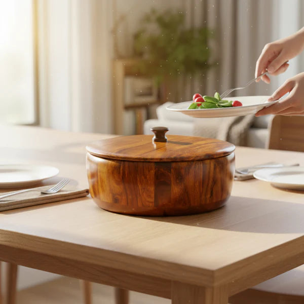 Handmade Wooden Hotpot – Without Steel