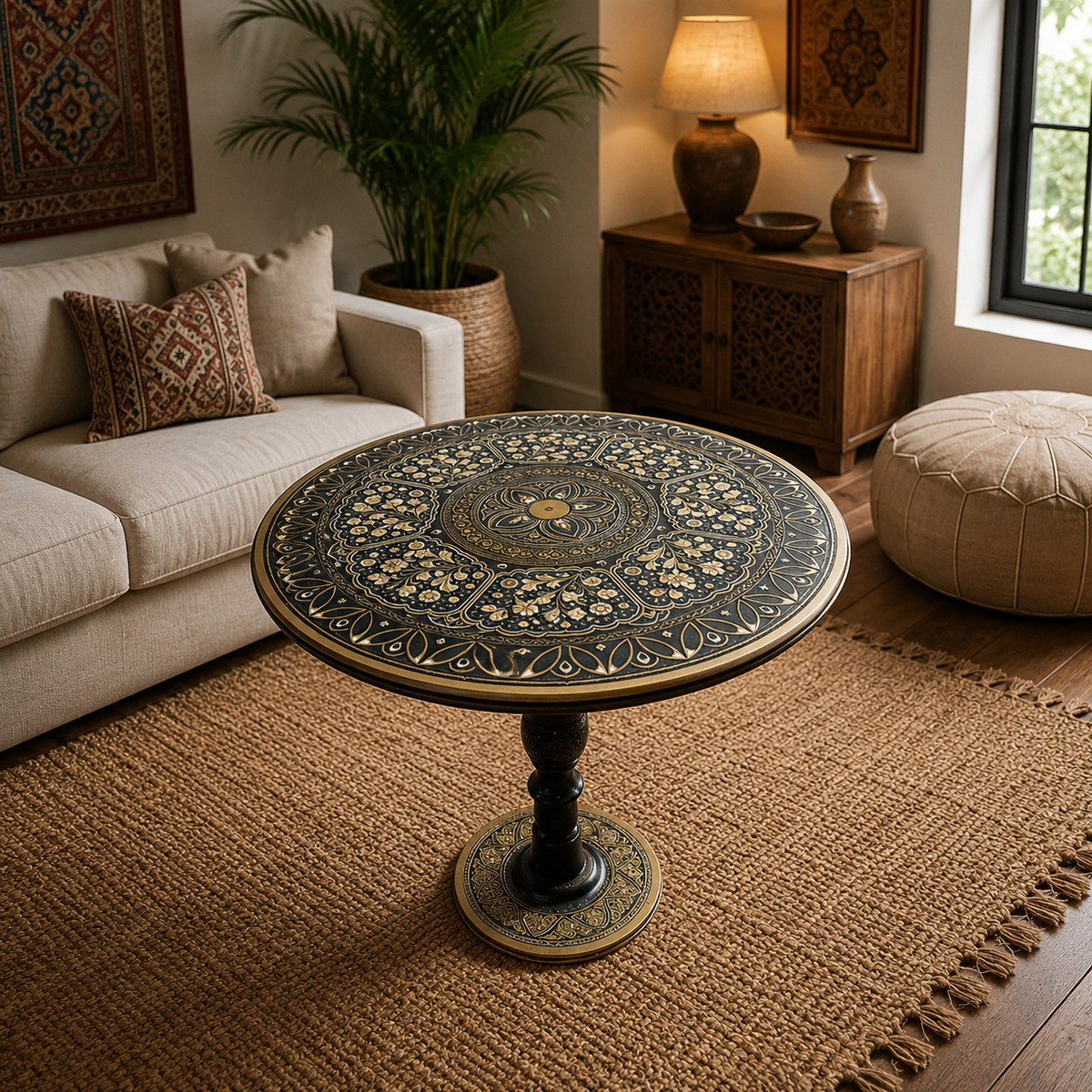 Black & Gold Royal Lacquer Coffee Table