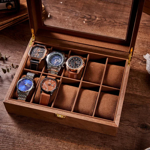 Wooden Watch Box – 10 Slots