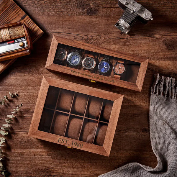 Wooden Watch Box – 10 Slots