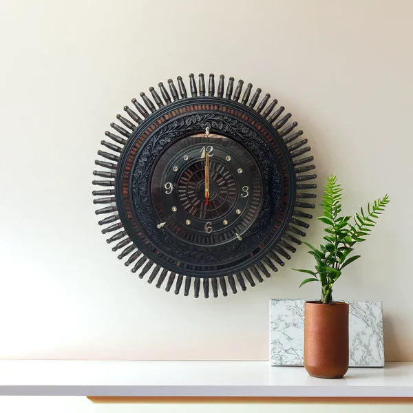 Handmade wooden clock