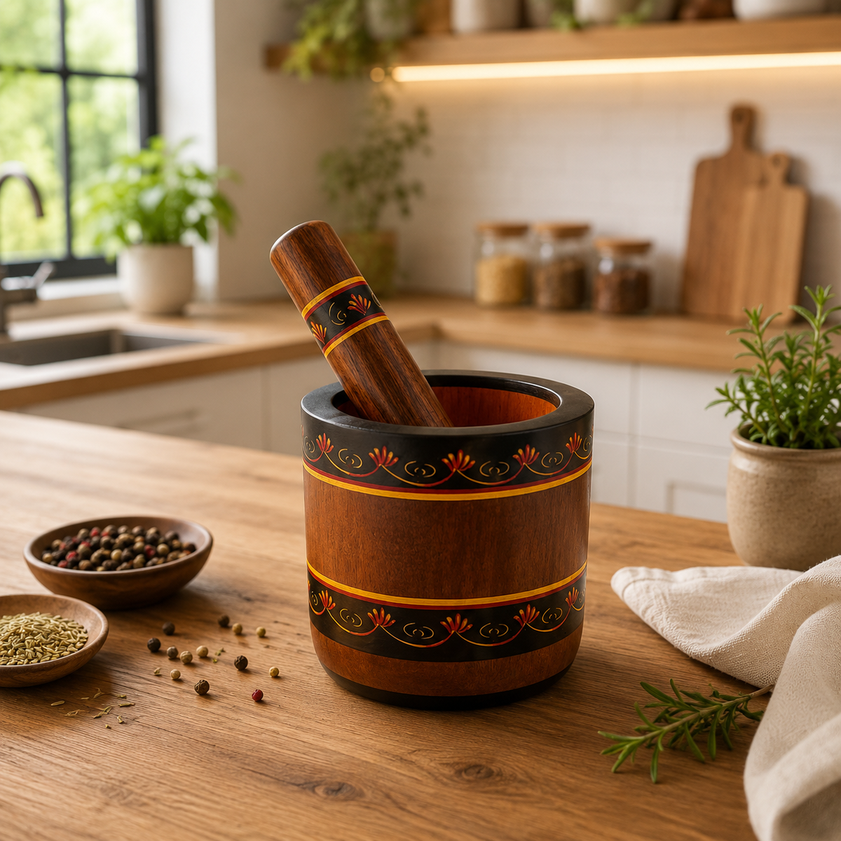 Garlic Crusher – Premium Sheesham Wood
