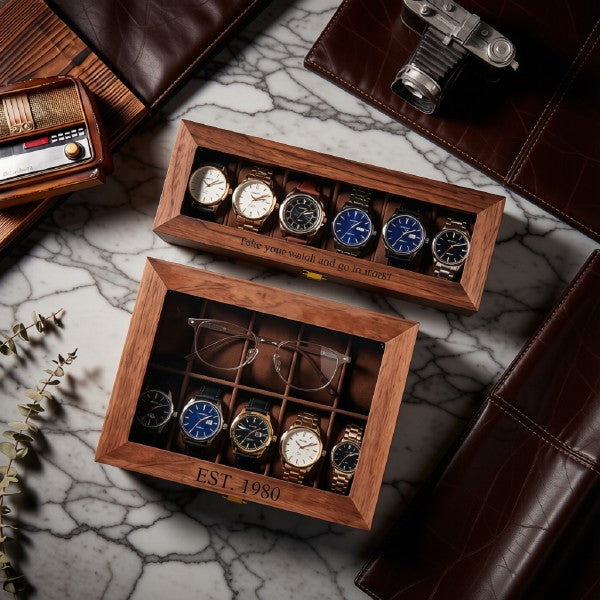 Wooden Watch Box – 10 Slots