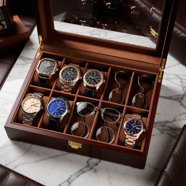 Wooden Watch Box – 10 Slots